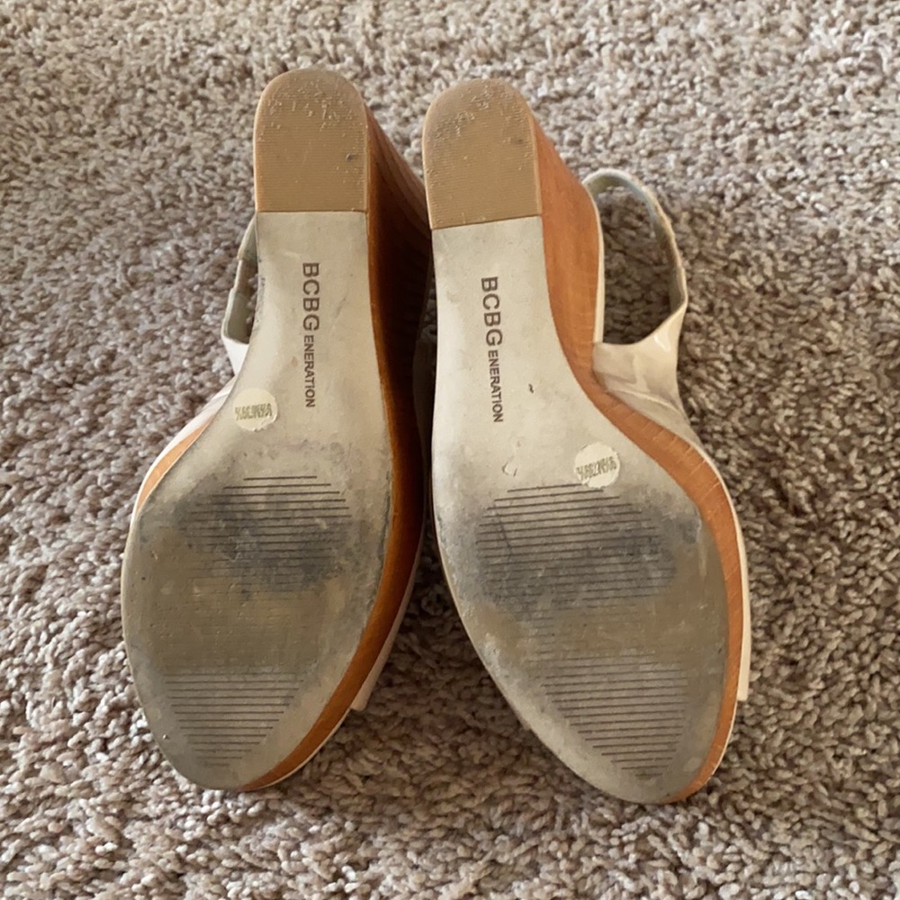 Bcbgeneration Nude Platform Sandals - image 5